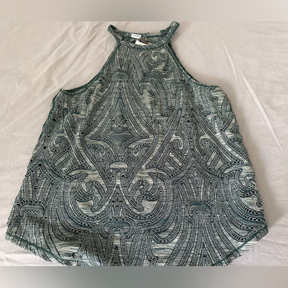 Green tank top